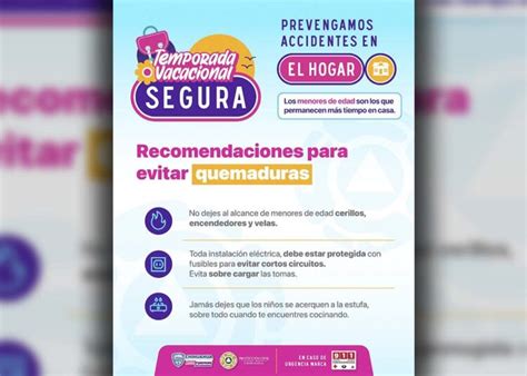 Emiten Recomendaciones Para Prevenir Accidentes En Casa Durante Periodo