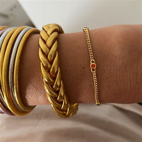 Pulsera Pan De Oro Dorada