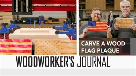 Make An American Flag Carving Cnc Project Youtube