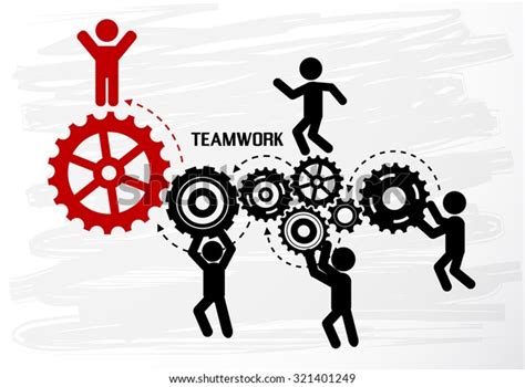 Teamwork Graphic Vector Design Stock Vector Royalty Free 321401249