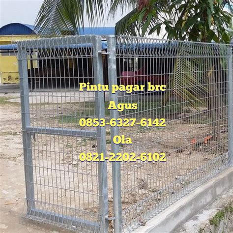 Pintu Pagar Brc Swing Tunggal Tinggi 175 Cm X Lebar 100 Cm Hot Dip