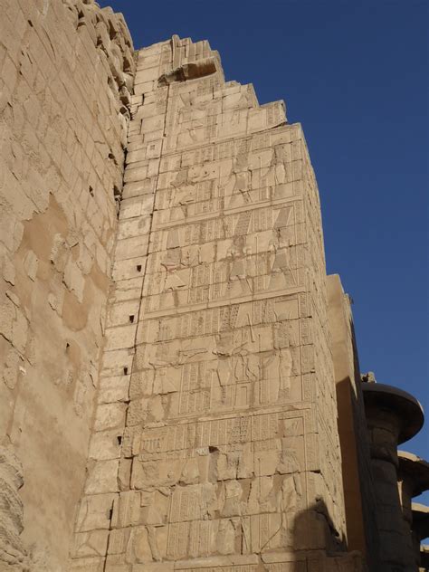 2nd Pylon Detail Karnak One Of The Grandest And Most Rewa Flickr