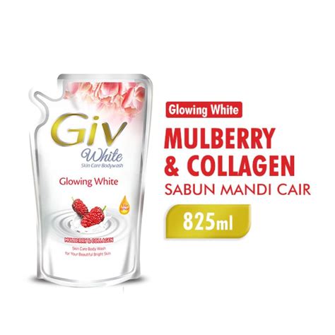 Giv White Sabun Mandi Cair Mulberry Collagen Ml Grab Shopping