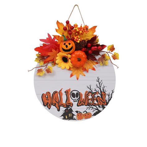 Nmdmisc Fall Wooden Door Maple Leaf Wreath Hanger, Wreath Decorations