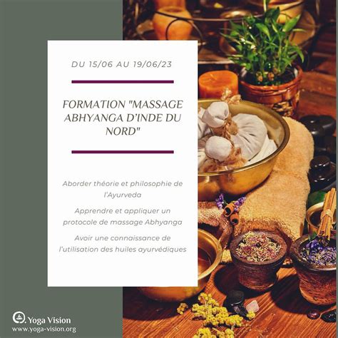 Formation Massage Abhyanga DInde Du Nord