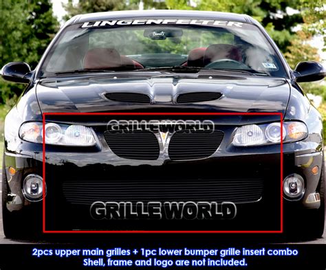 For Pontiac Gto Black Billet Grille Grill Combo Insert