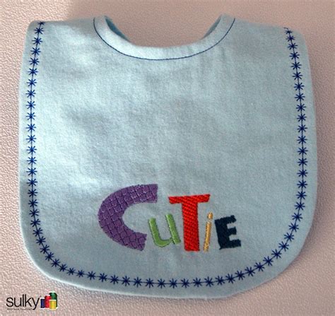 Machine Embroidery Series In The Hoop Baby Bib Sulky