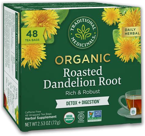 Amazon Alvita Organic Dandelion Root Herbal Tea Made With