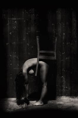 Model KathaStrophe Erfurt Nude Portrait Black And White