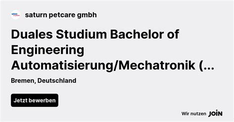 Saturn Petcare Bremen Duales Studium Bachelor Of Engineering