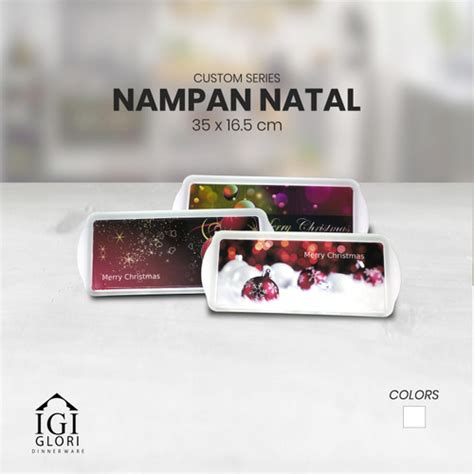 Jual Glori Melamin Nampan Melamin Special Natal Christmas Original