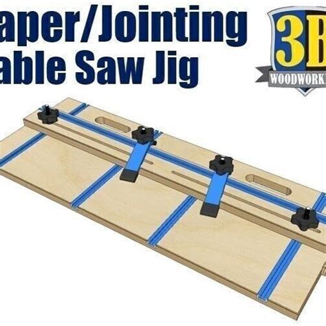 Build Plans Table Saw Tapering Jointing Jig Etsy