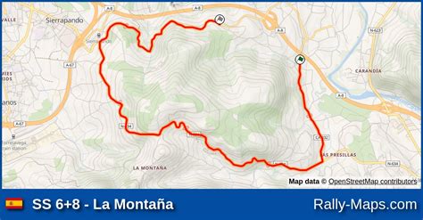 Ss La Monta A Stage Map Rallye De Torrelavega Rally