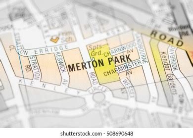 Merton Park London Uk Map Stock Photo Shutterstock