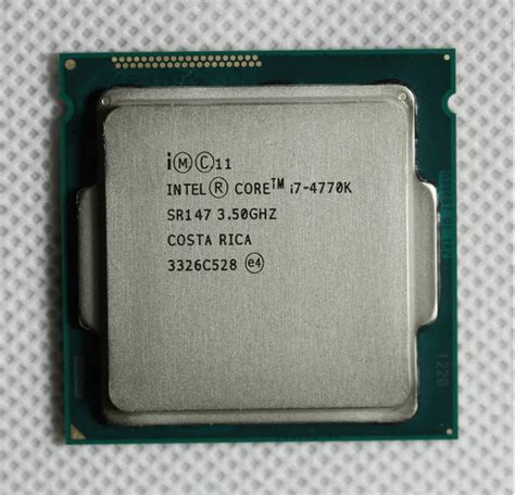 Core i7 4770K SR147 3.5GHz Quad Core CPU Intel I7 4770K Desktop ...