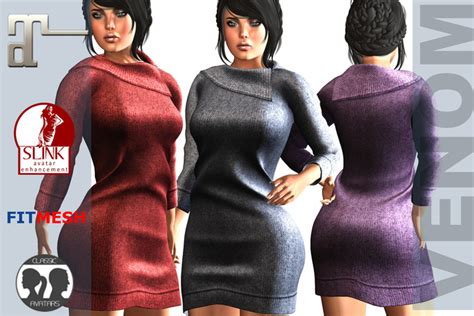 Second Life Marketplace Venom Boxed Moniique Dress