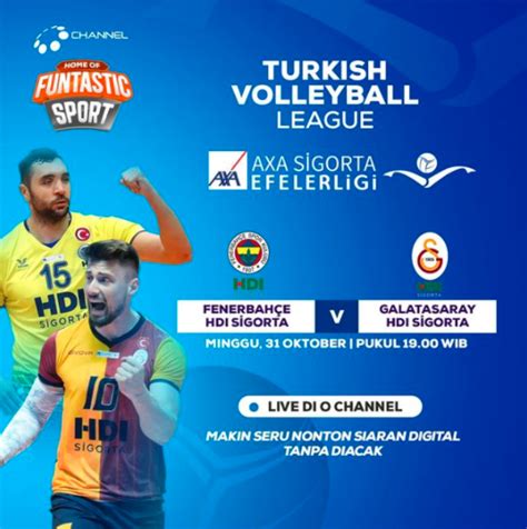 Jadwal Acara O Channel Oktober Live Volleyball Turkish League