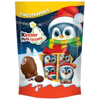 Ferrero Kinder Mini Friends Knusperkeks Weihnachten (122g Packung)