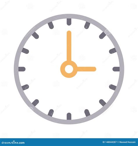 L Nea De Color Fina Del Reloj Icono Del Vector Ilustraci N Del Vector