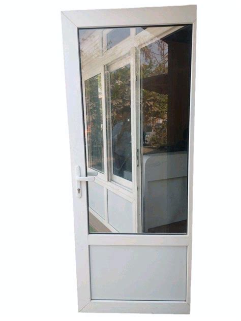 Swing Interior Rectangular Upvc Door Toughened Glass At Rs Sq Ft