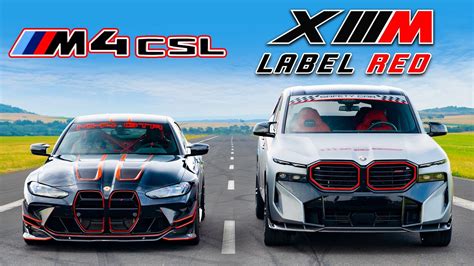 Tuned Bmw Xm Label Red V M Csl Drag Race Realtime Youtube Live View