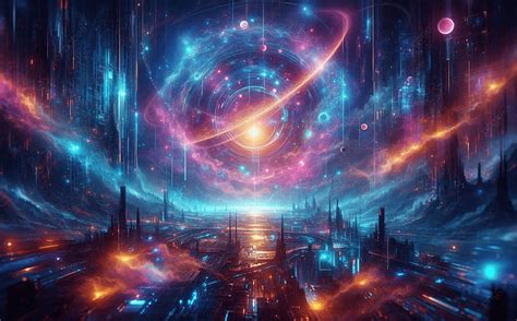 futuristic skyline computer background wallpaper  wallpaper