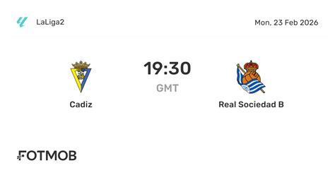 Estatísticas De Real Sociedad B X Cádiz Cf - Cadiz vs Real Sociedad B - live score, predicted lineups and H2H stats