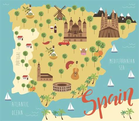 1,300+ Cartoon Map Of Spain Stock Illustrations, Royalty-Free Vector Graphics & Clip Art - iStock