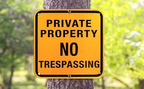 No Trespassing Private Property Sign 4 Packs Uv Printing