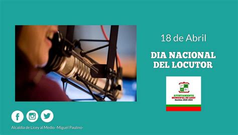 El Día Nacional del Locutor Ayuntamiento Municipal de Licey al Medio