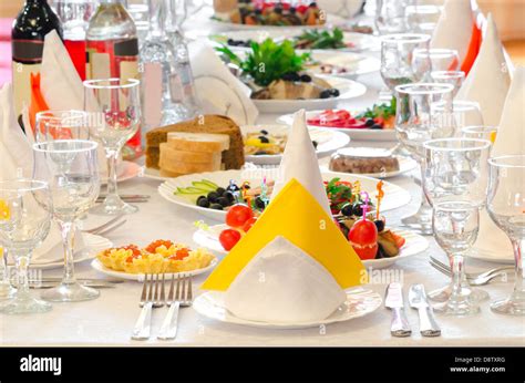 Dinner Is Served Stock Photo Alamy