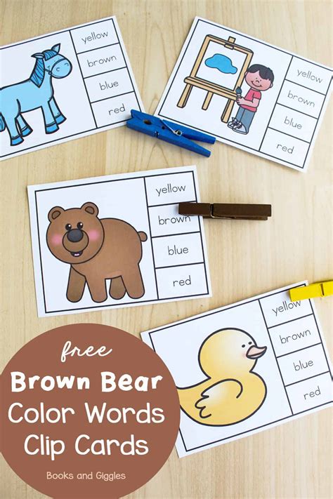 Brown Bear Color Words Activity