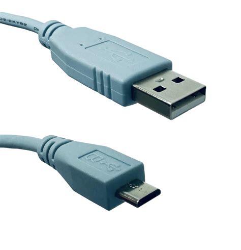 Aexus Cisco Console Cable Usb Type A To Usb Micro B 6 Ft 18 Meters Cab Usb Ub