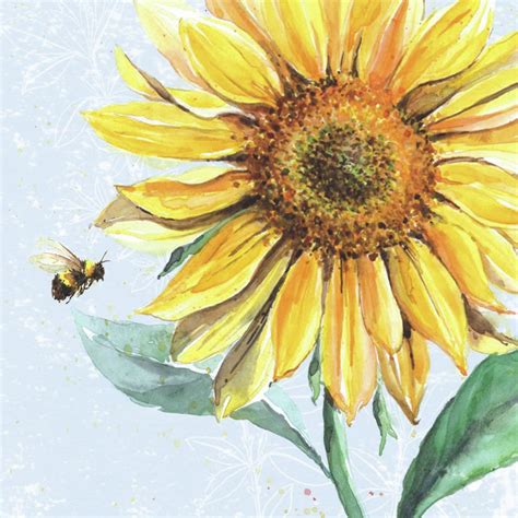 Sunflower Bee 5D Diamond Painting - 5diamondpainting.com – Five Diamond Painting