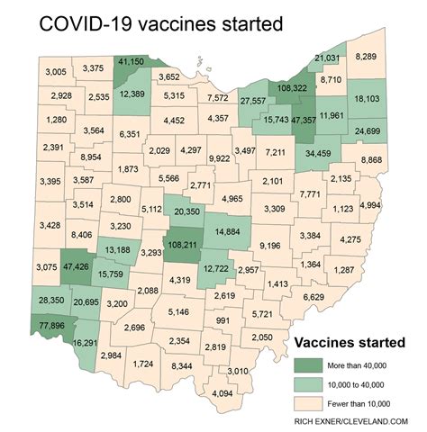 Ohio Coronavirus Update Counties With Most Vaccines Plus Case Rates