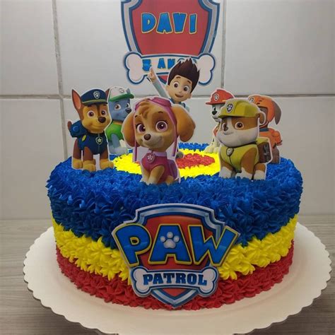 Bolo Decorado Da Patrulha Canina - Imagens De Bolo Redondo Da Patrulha Canina - Compartilhar Bolo