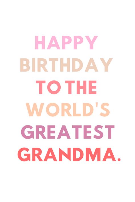 Happy Birthday Grandma Quotes With Images & Video - Darling Quote