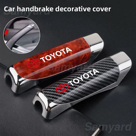 Car Hand Brake Cover Carbon Fiber Style Car Handbrake Sleeve Decor