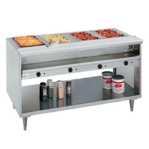 RANDELL 614 240 63 HOT FOOD BUFFET STEAM TABLE W 4 WELLS CUTTING BOARD Vision Equipment