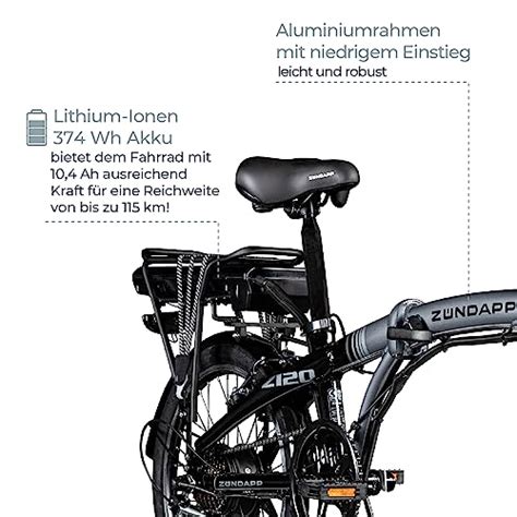 Z Ndapp Z Zoll E Bike Faltrad Damen Herren Elektrofahrrad