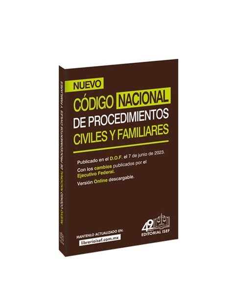 Código Nacional de Procedimientos Civiles y Familiares Bolsillo