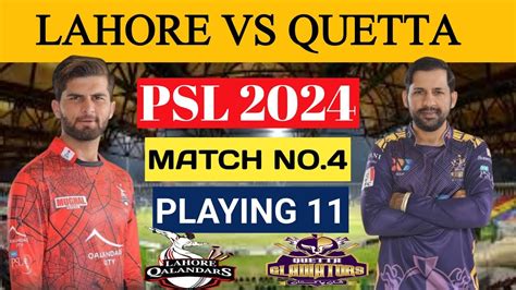 Lahore Qalandars Vs Quetta Gladiators Psl Match Lahore Qalandars