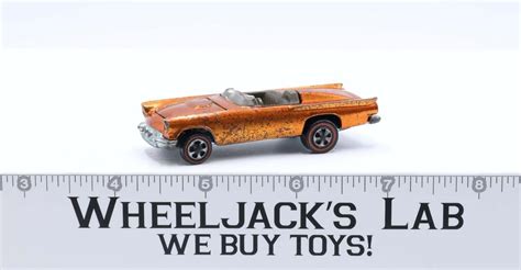 Classic 57 T Bird Orange 1968 Redline Hot Wheels Mattel Vintage RL Brown Int Wheeljack S Lab