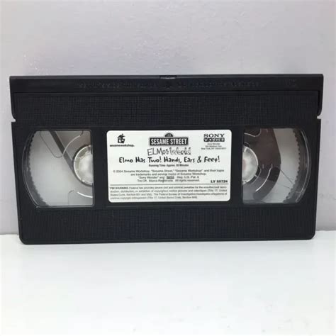 Sesame Street Elmos World Has Two Hand Ears And Feet Vhs Video Tape Only
