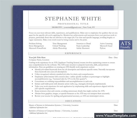 resume template  microsoft word infoupdateorg