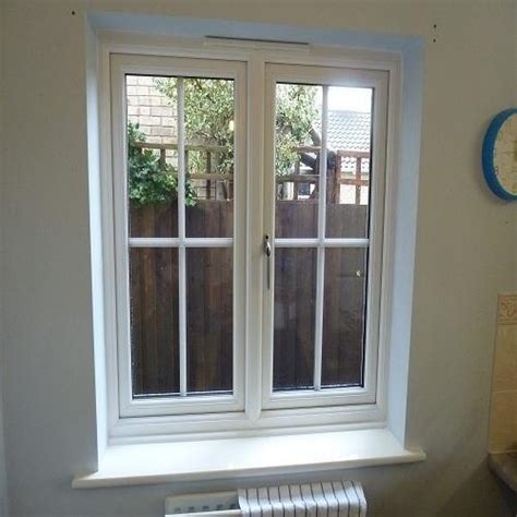 White Residential UPVC Window Thickness Of Glass 10mm At Rs 380