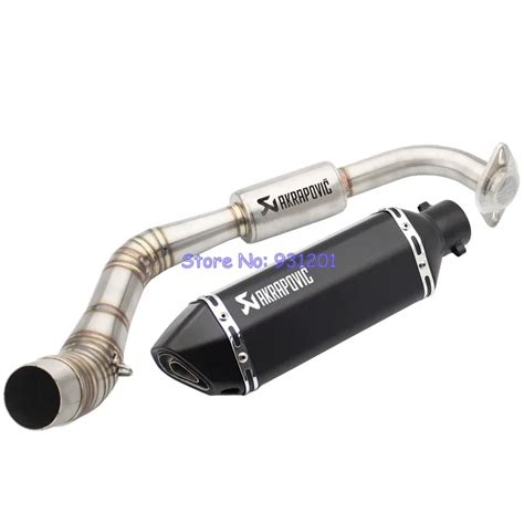 Motorcycle For Yamaha Nvx155 Nvx 155 125 Aerox 155 Full Exhaust Pipe System Front Link Pipe With