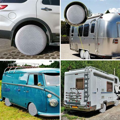 Rv Tire Covers Set Of 4 Travel Trailer Camper Truck Suv Motorhome