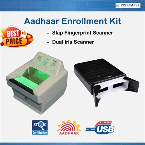 Uidai Aadhaar Kit Aadhaar Enrollment Kit Slap Fingerprint Scanner