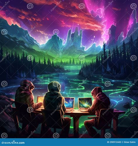 Aurora Arcade - Gamers Playing With Northern Lights As Their Screens